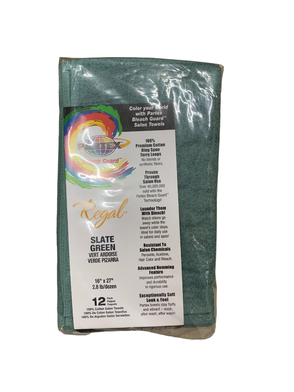 Partex Bleach Towel Slate Green 1 Dozen